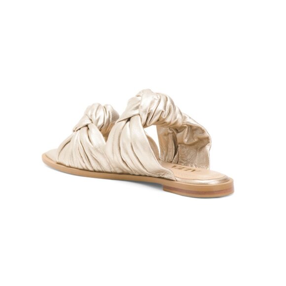 ALTA Gold Made In Colombia Leather Clarice Flat Sandals - Picture 2 of 2